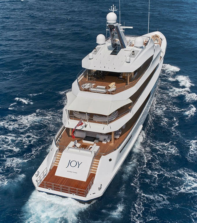 Yacht JOY exterior detail - Copyright Feadship